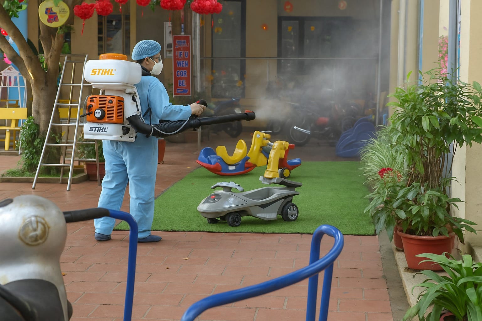 Dịch vụ khử khuẩn tại trường mầm non - Đại Tín Pest Control