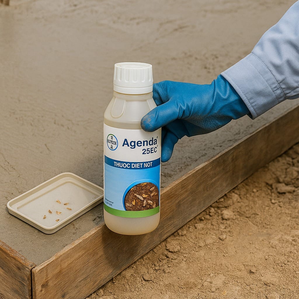 Thuốc diệt mối Agenda 25EC dùng cho nền móng công trình mới