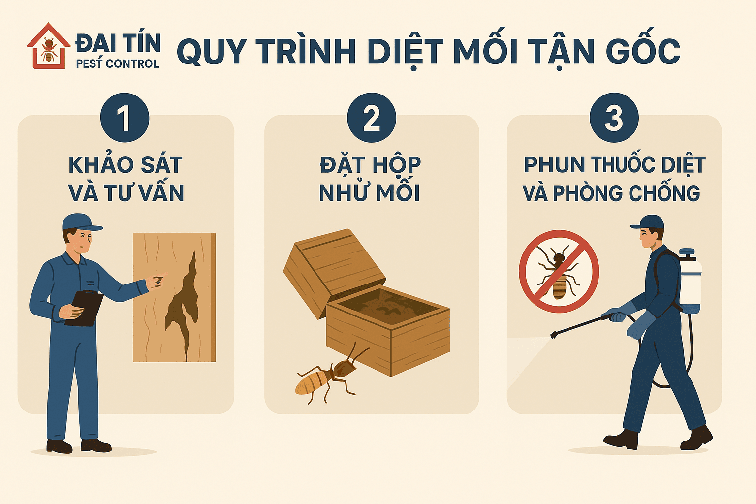 Quy trình diệt mối tại Hải Dương
