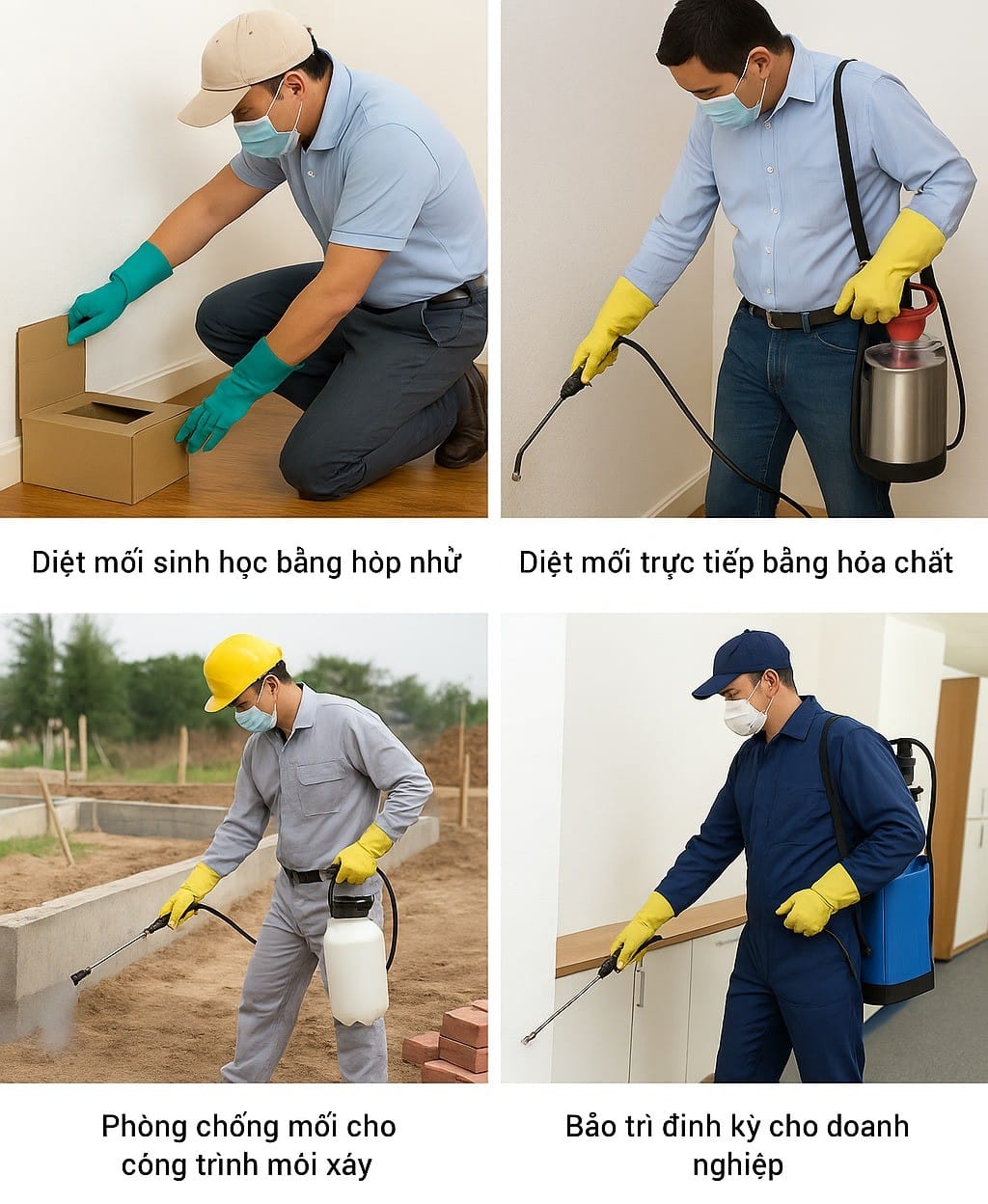 4 gói dịch vụ diệt mối phổ biến của Đại Tín Pest Control