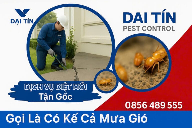 Dịch vụ diệt mối tại nhà uy tín, nhanh chóng và an toàn cùng Đại Tín Pest Control