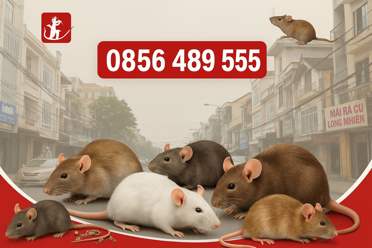 Dịch vụ diệt chuột tại quận Long Biên 📞 Gọi ngay 0856 489 555