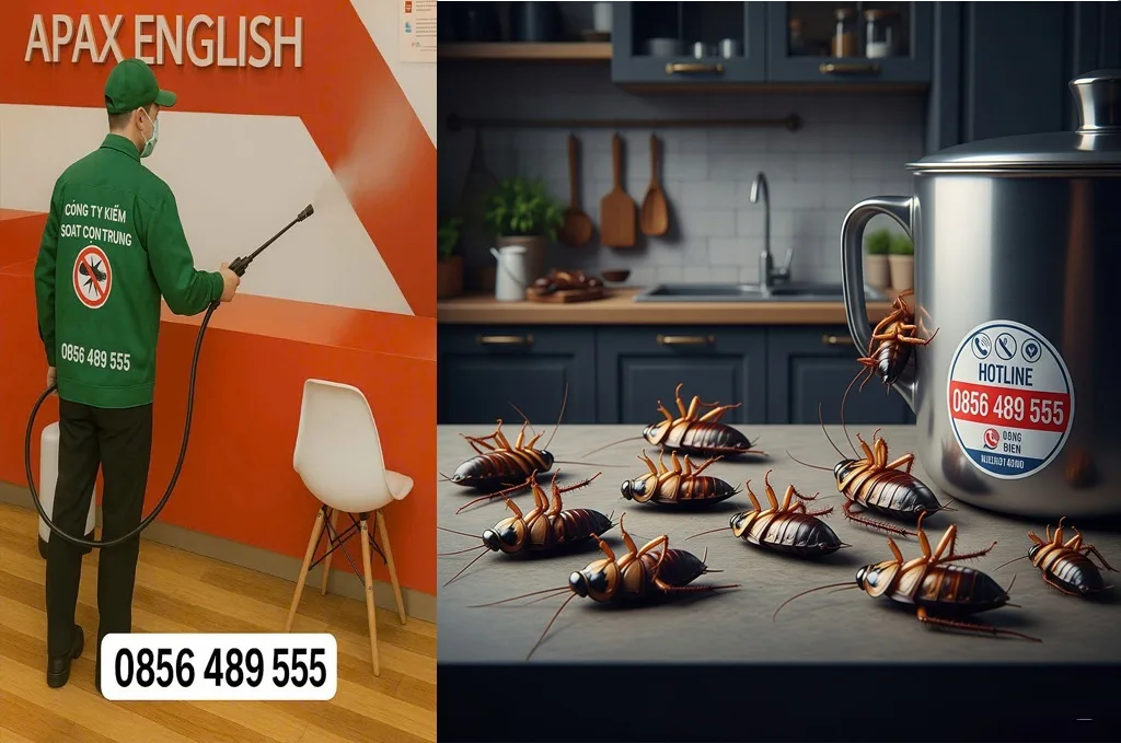 Dịch vụ diệt gián tại quận Long Biên ❤️ Giá từ 250K