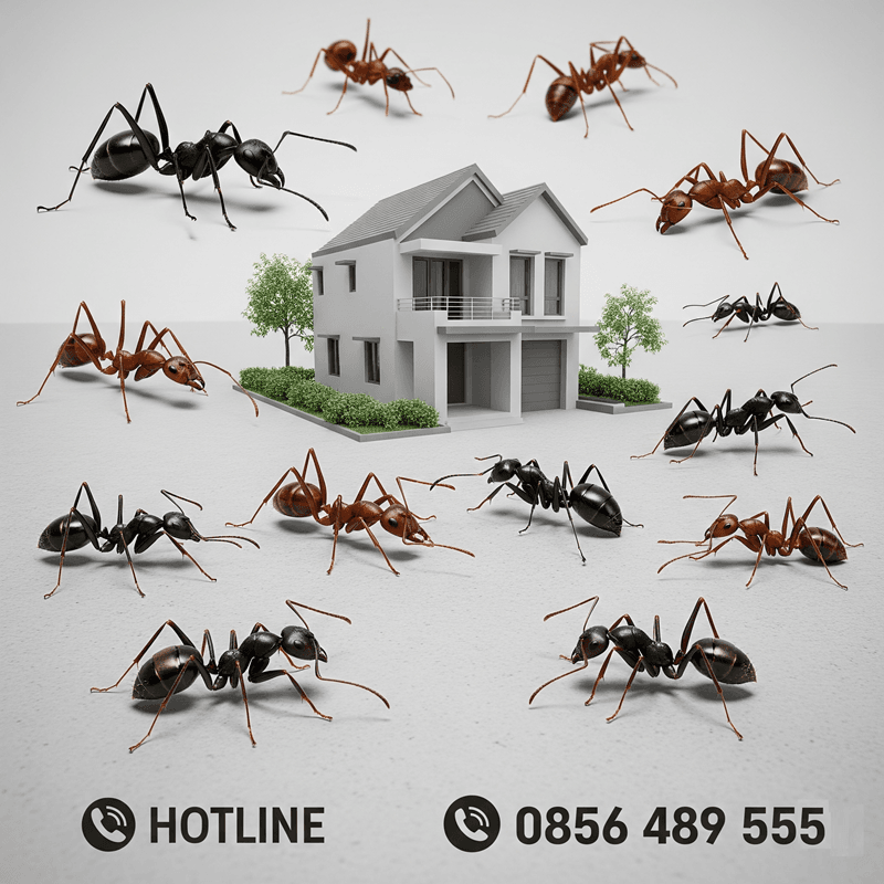 Dịch vụ diệt kiến tại quận Long Biên ❤️ Tận gốc, giá rẻ