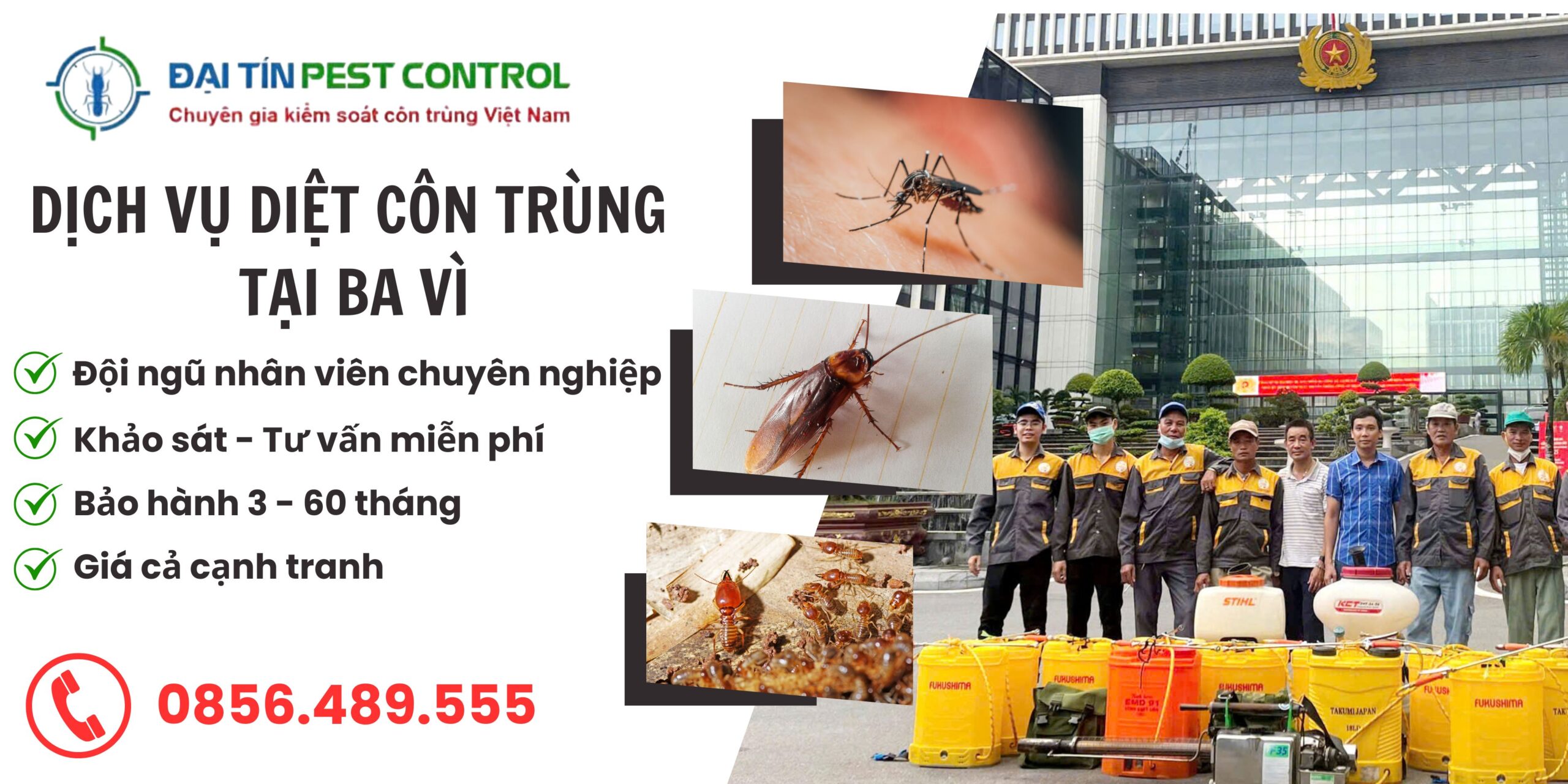 Dịch vụ diệt côn trùng tại Ba Vì