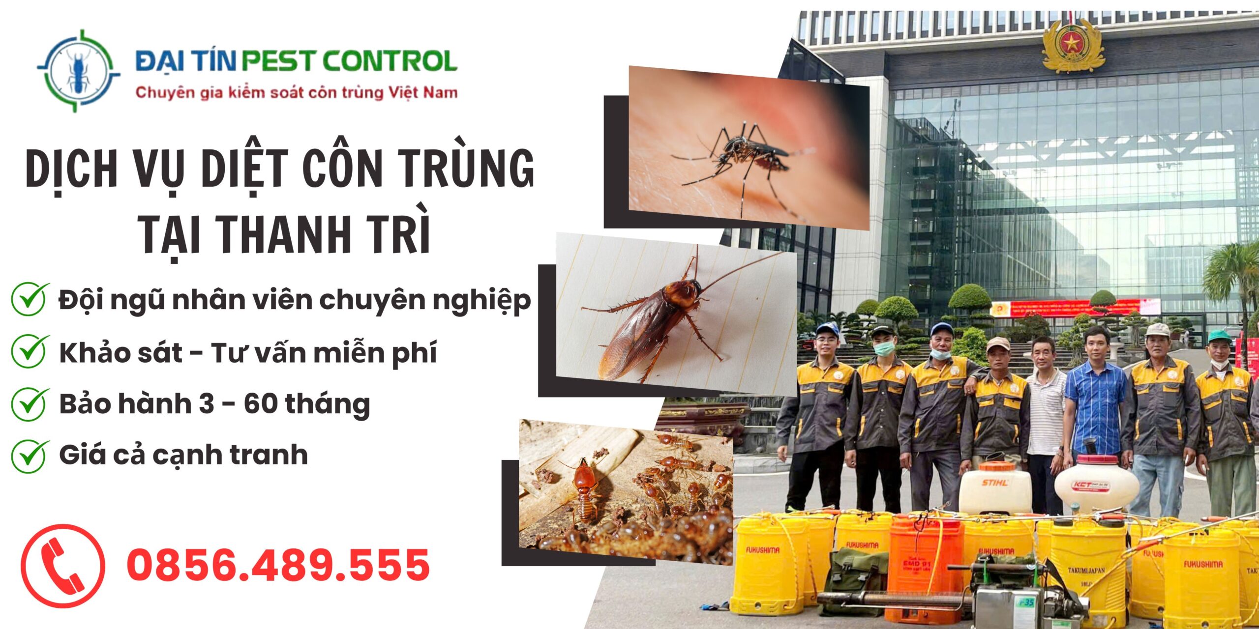 Dịch vụ diệt côn trùng tại Thanh Trì